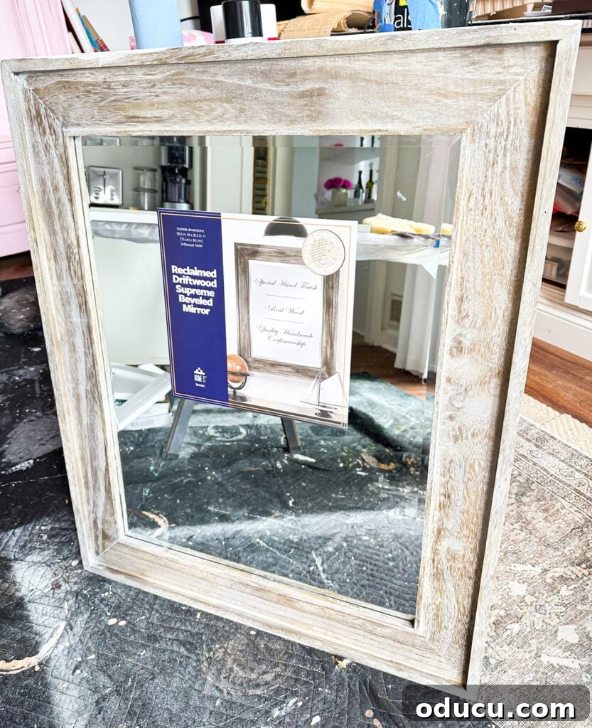 Primary Bathroom Sanctuary Unveiled 8 rustic wood framed large mirror