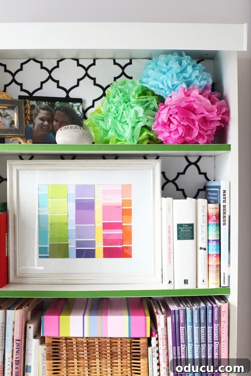 Hold Off on Fall Decorating Try This Alternative 22 ribbon used as shelf trim