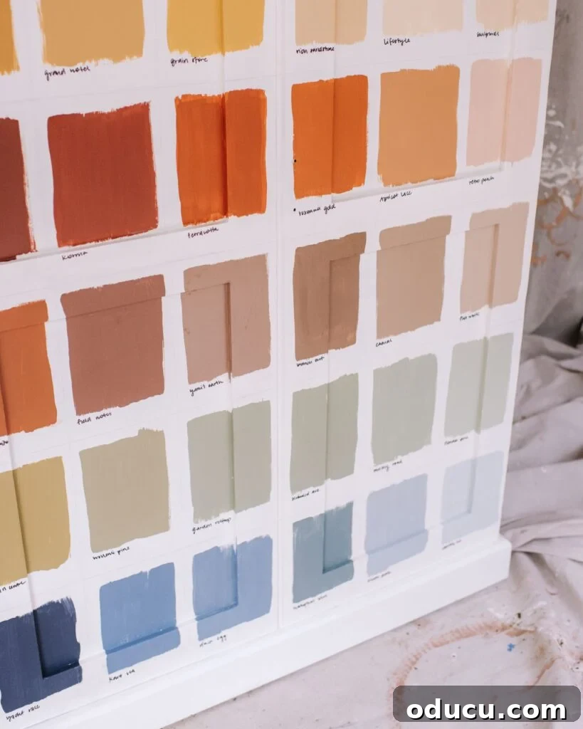 Style Files 206 2 Beautifully painted storage cabinet in vibrant colors, an inspiring DIY furniture makeover from Collective Gen.