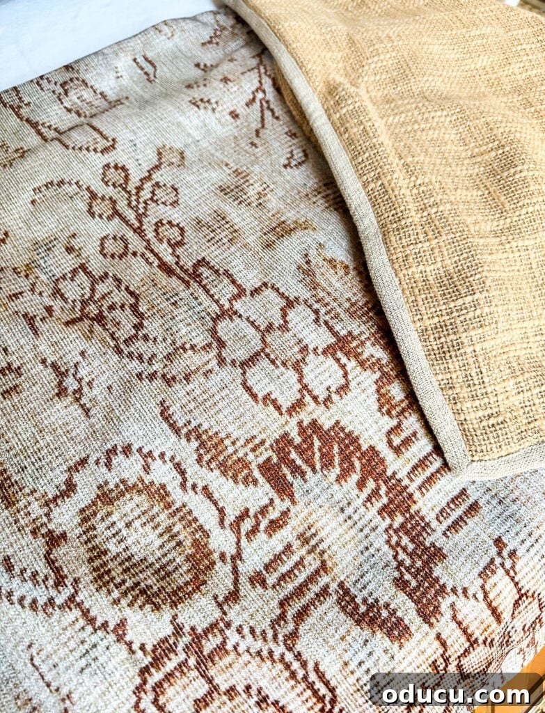 Creative Dyeing for Fabric Decorations 3 close up of fall colored throw pillow covers from Pottery Barn