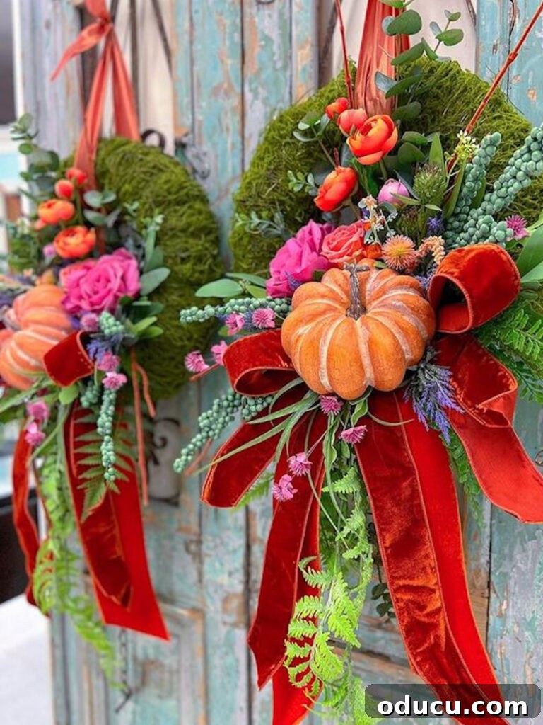 Fashion Dispatches: Episode 208 2 2 beautiful and unique fall wreaths to make and hang.
