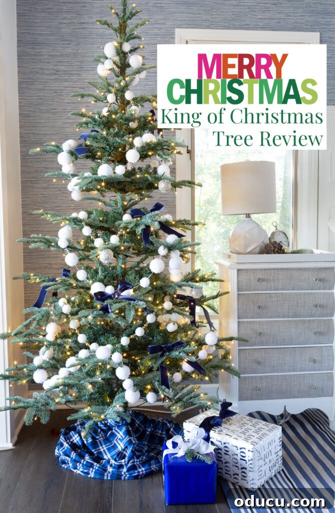 The King of My Christmas 17 King of Christmas 7' Noble Fir Artificial tree review.