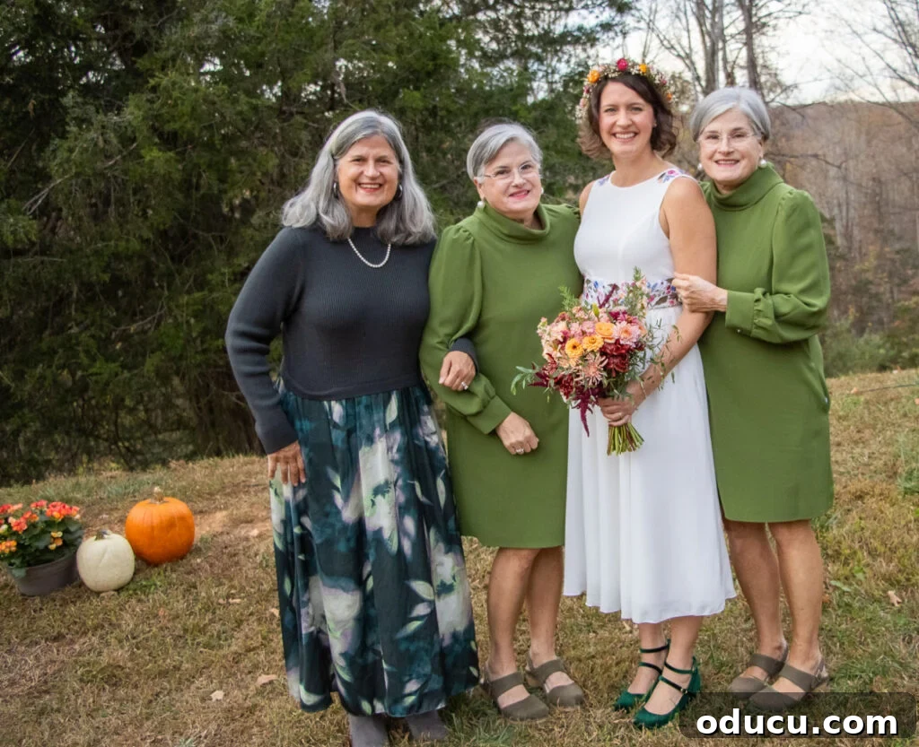 Mandy Ties the Knot 16 Bride with mom and her aunts.