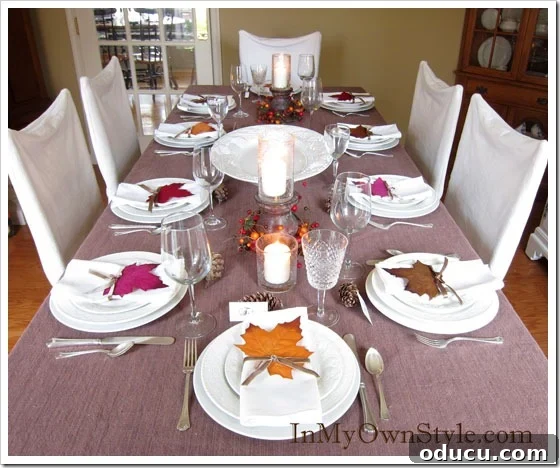 Thanksgiving-Table-with-Pla Thanksgiving Table with Place Settings